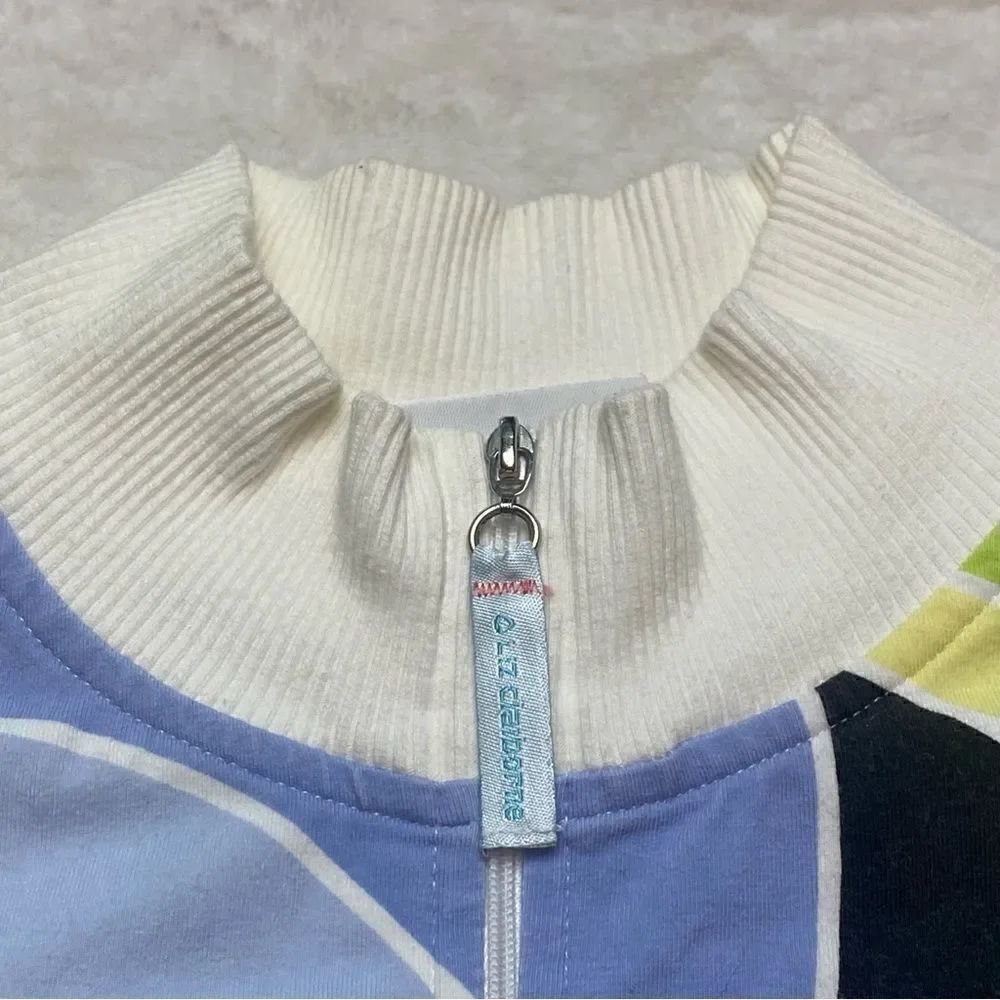 Liz Claiborne White With Color Block Front Zip Jacket Size XL - Picture 7 of 11